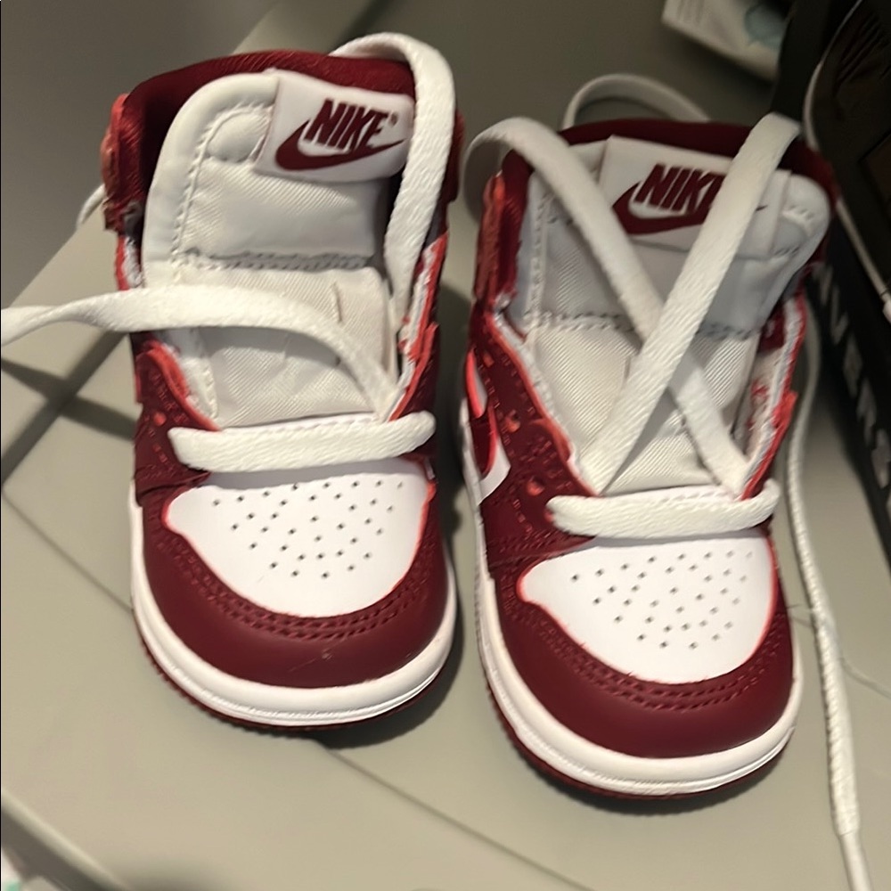 Nike Red and White Sneakers Iconic Design
